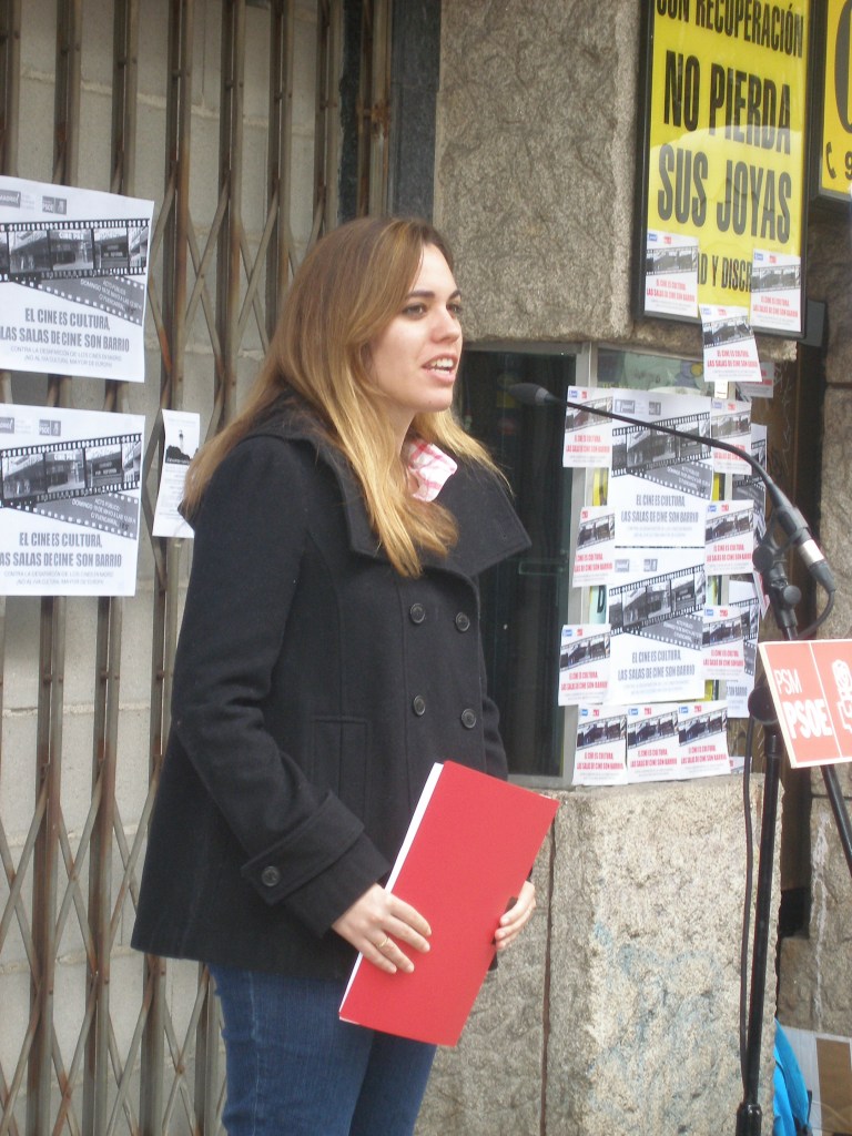 Acto en defensa de los cines de Fuencarral, Madrid, 2012