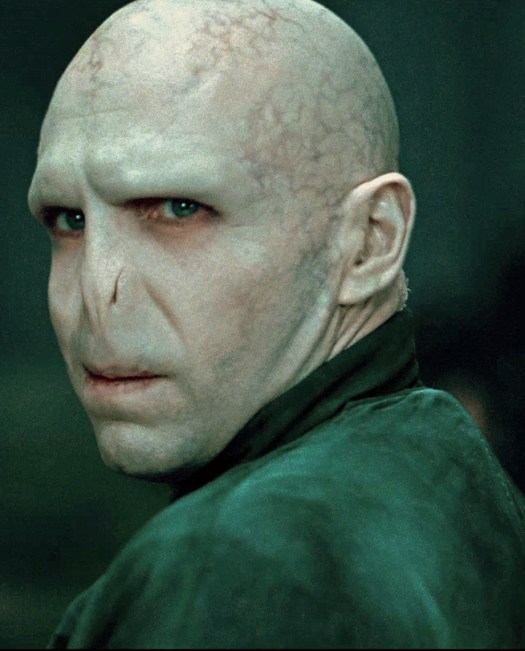 Ralph Fiennes en su papel de Lord Voldemort, el antagonista de la saga Harry Potter