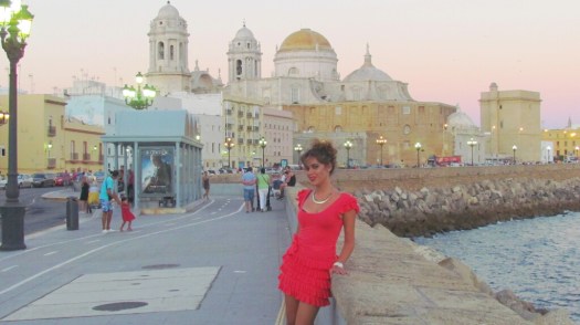 Malecón de Cádiz, agosto de 2013