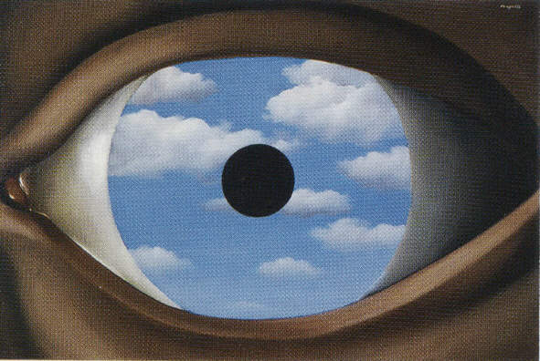 "El espejo falso", René Magritte