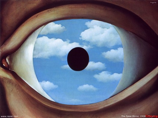"Espejo falso", René Magritte