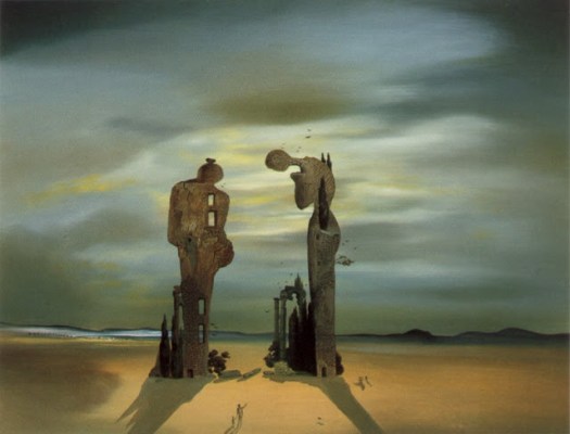 Una de las numerosas versiones de Dalí de "El Ángelus" de Millet