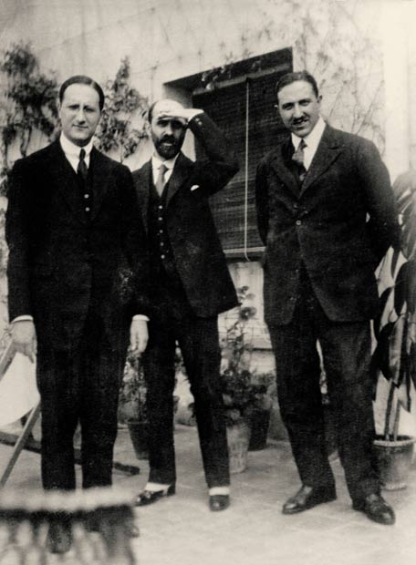 Jorge Guillén, Juan Ramón Jiménez y Pedro Salinas en 1924