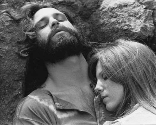 Jim Morrison y Pamela Courson en 1970