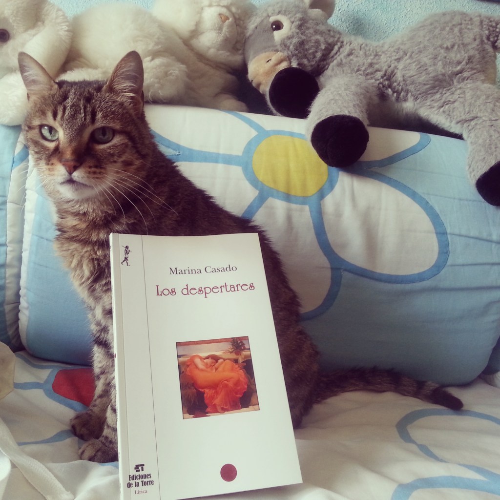 La insigne gata Luna presentando mi primer poemario