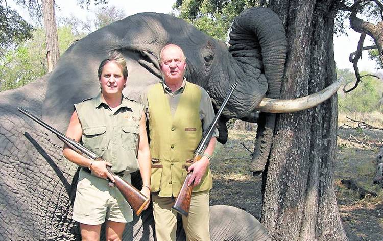 Juan Carlos I de caza en África