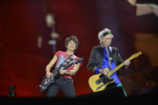 Ronnie Wood y Keith Richards durante el concierto