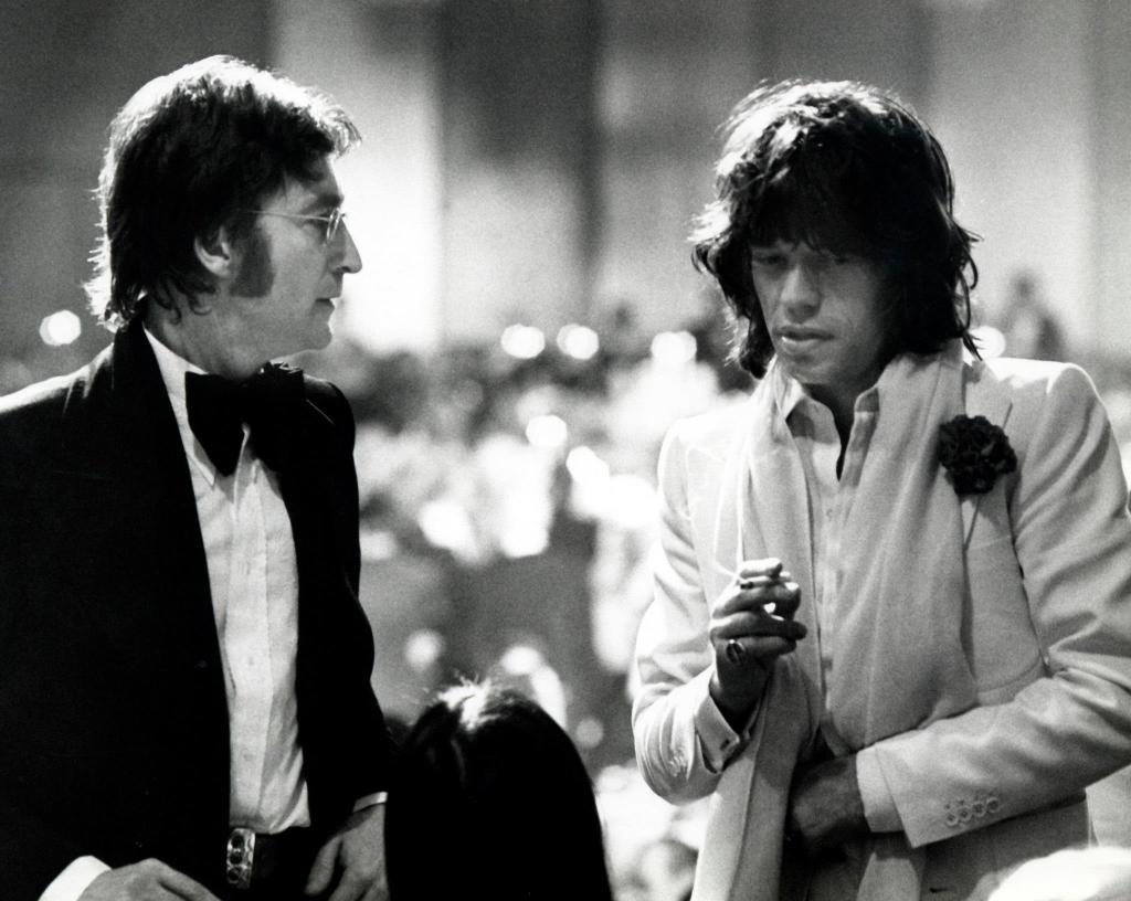 John Lennon y Mick Jagger en los sesenta