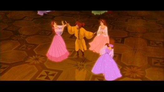 Anastasia y sus hermanas en la película de Bluth y Goldman