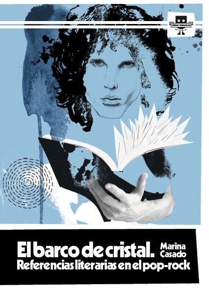 Portada de "El barco de cristal. Referencias  literarias en el pop-rock" (Líneas Paralelas, 2014)