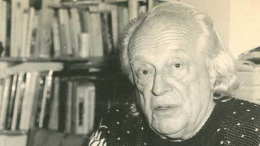 El poeta Rafael Alberti en la década de los 90