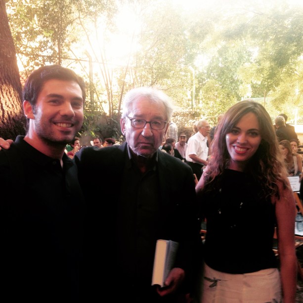 Con Fernando Antequera y el actor José Sacristán